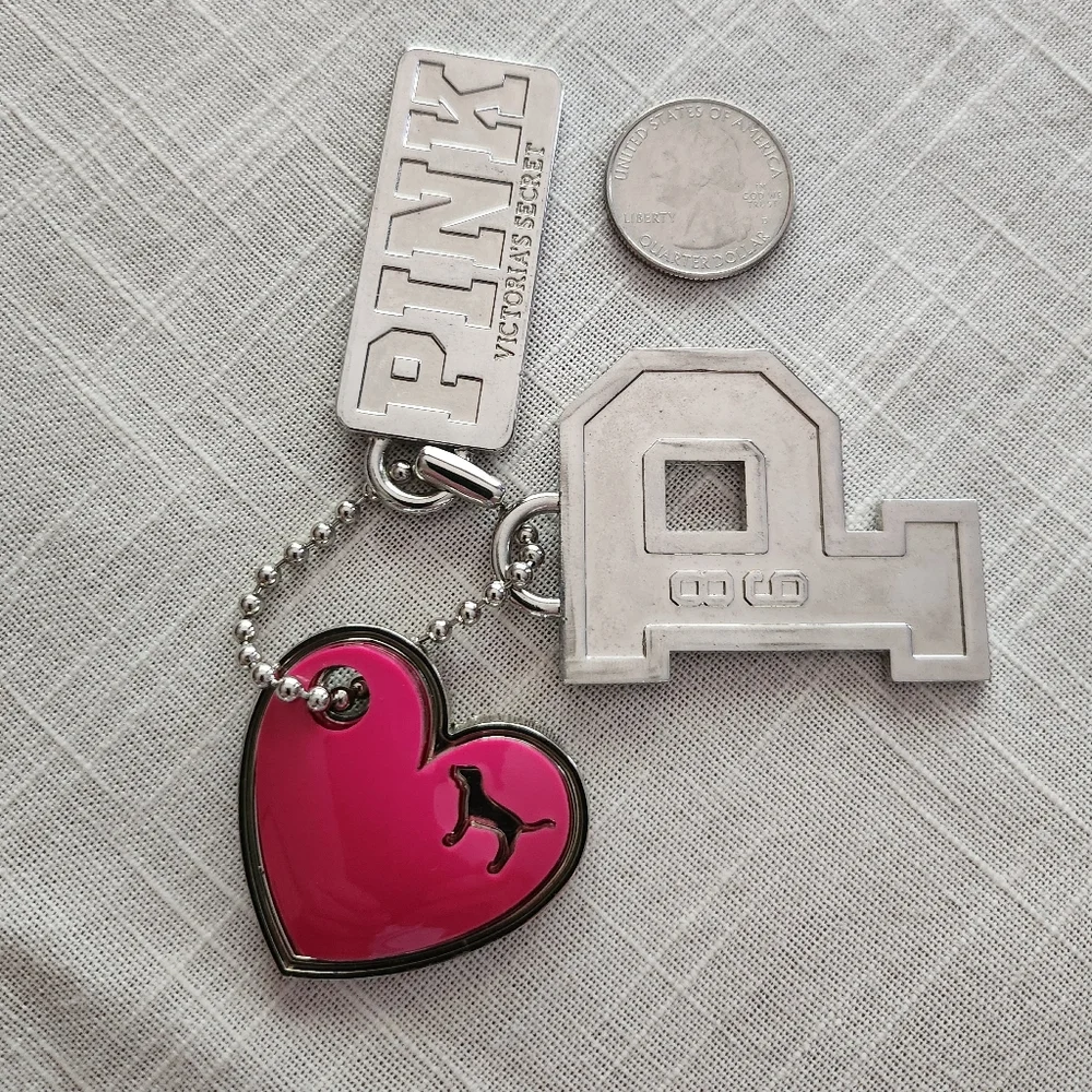 HARD TO FIND Pink VS 3 Piece Charms Set